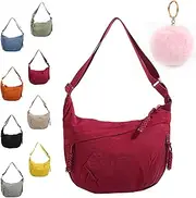 [Generic] Preferable Crossbody Bag, Preferablen Women's Fashion Plain Color Nylon Cross Body Purses, Crescent Bag for Women Travel