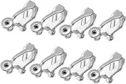 TOVINANNA 8Pcs Decorative Clip Earring Converter for Non Pierced Ears DIY Accessories Easy Wear Non Painful Design for Custom