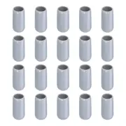 Screw Thread Protector Cover Rubber End Caps 1/4"(6mm) ID/Grey/20pcs