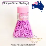 UNICORN HORNS PURPLE 16mm Sprinkles Cake Cupcake Decorating Cachous - 110g