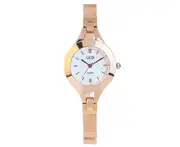 W12 Rose Gold Literary Ladies Fashion Watch Fashion Elegant Thin Strap Watch Waterproof Quartz Watch Girls Decorative Wristband Jewelry