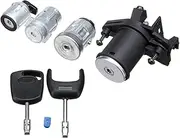 Set of 4 Lock Door Ignition Barrel Switch with 2 Keys, for Ford, for Fiesta, MK V Fusion 1479660 car Door Lock