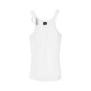 [PINKO] PINKO Ribbed tank top x Patrick McDowell Woman M M White