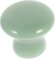 TOPPERFUN 1Pc Jade Mushroom Head Massager Energy Scraping Device for Face Neck Green Gua Massage Tool for Improved Circulation and Soreness Relief