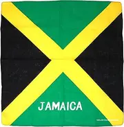 [Pnk Trend] Jamaican Flag Bandana Scarf, Green, Yellow, Black, Large