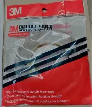 3M Acrylic Foam Tape Double Sided 10mm Super Heavy Duty
