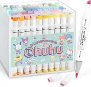 Sanrio x Ohuhu Collaboration Illustration Marker Brush/bold type 80 Colors