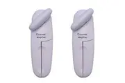 2x Culinare Magican Stainless Steel Kitchen Tin Can Opener Manual Handheld White