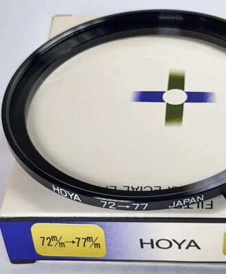 Hoya 72-77mm Step Up Adapter Ring 72mm Lens to 77mm Filter Converter E-72-E-77