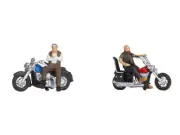 Noch 15906 HO/OO Gauge Rockers on Motorbikes (2) Figure Set