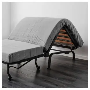 北歐IKEA宜家LYCKSELE LÖVÅS單人沙發床/含床架+床墊+淺灰色沙發套/二手八成新/特$4500