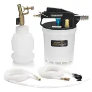 2L Brake Bleeder Vacuum Pump Kit - Pneumatic Brake Fluid Extractor with 1L Re...
