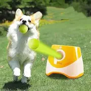 Auto Fetch Toy for Dogs | Rechargeable Battery - Upto 30ft Launch Distance & Motion Senser | Interactive Ball Fetch Machine with 6 Tennis Balls