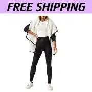 Sleek Faux Leather Tummy Control Leggings - Fleece Lined for Warmth - Large Size
