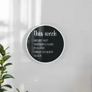 Canterbury 18" Round Wall Mounted Magnetic Chalkboard for Home or Business wi...