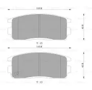 Bosch Rear Brake Pads for Holden Captiva CG 2L Diesel Z20S1 2007 - 2011