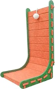 Cat Scratching Board, Vertical Scratching Mat with Interactive Ball, Non-Slip Accessory for Protecting Furniture