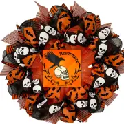 Nevermore Raven Handmade Deco Mesh Wreath