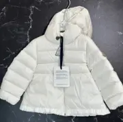 Moncler Kids' Salzman Logo Water Resistant Down Puffer Jacket - Size 18/24MONTHS