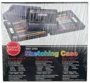 New PRANG Sketching Case Portable Drawing & Coloring Rendering Kit Sealed 2200