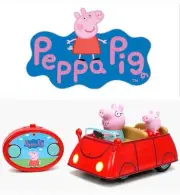 Peppa Pig Red Car R/C Radio Control Daddy Pig 2.4 GHz Jada Toys MFR Sealed Box