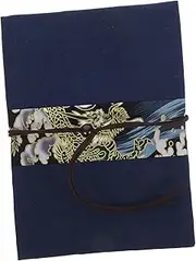 Angoily Handmade Cloth Book Cover Protector Book Sleeve Pouch Stylish Book Decor for Notebooks Fine Work Easy to Use Protection