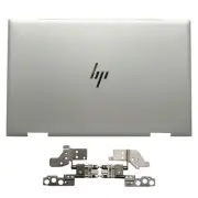 Silver Back Cover & Hinges L93203-001 For HP ENVY 15-ED 15M-ED 15T-ED 0023DX Top
