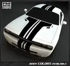 Dodge Challenger 2008-2023 Over-The-Top Center T-Stripes Decals (Choose Color)