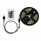 NewRGB LED Strip Lights IP65 Waterproof 5050 5M 30 LEDs 5V USB Bluetooth Remote