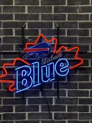 US STOCK 24"x20" Buffalo Bills Labatt Blue Neon Sign Light Lamp Decor Cave JY