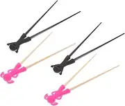 4 Pairs Children Learning Chopsticks Chopsticks Dinnerware Silicone Utensil Rest Practice Chopstick Helpers Chop Sticks Chopsticks for Training Beginner Chopsticks