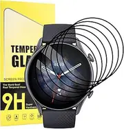 6 Pack for Amazfit GTR 3 ProScreen Protector [Anti-shatter], 3D Full Screen Coverage Protective Film for Amazfit GTR 3 Pro, HD Transparent, Anti Scratch, Full Coverage