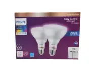 Philips WiZ - BR30 Full Color Bulb (2-pack) App or Voice Control 650 lms (T22)