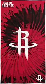 NORTHWEST NBA Houston Rockets Psychedelic Beach Towel, Soft & Absorbent Pool Towel, Quick Dry, 30 x 60 inches