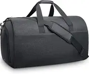 [NEWHEY] Garment Bags Convertible Suit Travel Bag with Shoes Compartment Waterproof Large Carry on Duffel Bags Garment Weekender Bag for Men Women