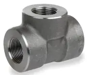 Smith-Cooper 1-1/2" FPT Class 3000 Forged Carbon Steel Tee