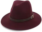 [JANeGWXRUuW] Classic Bowler Hat Men's Large Brim Hat Couple Jazz Hat for Outdoor
