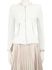White Hurley Zipped Jacket