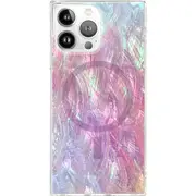 Flaunt SQUARE MagSafe Case for iPhone 16 Pro Max (Pink Mother of Pearl)