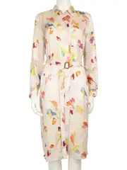 Paint Swatch Patterned Midi Dress