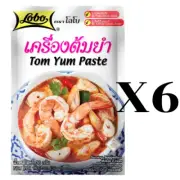 Lobo Tom Yum Paste 30g x 6 Authentic Thai Hot Sour Soup Base No Preservatives