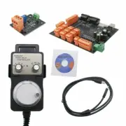 9 Axis CNC Controller Kit Stepper Motor Breakout Board +Handwheel+USB Cable+CD