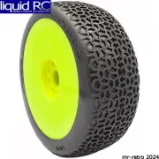 AKA Racing 14030QRY 1/8 Buggy Scribble SSLW Evo Wheel Prmnt Yellow 2
