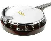Karrera 5 String Resonator Banjo Guitar - Brown