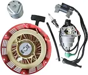 Jodriva Ignition Coil Spark Plug Carburetor Carb Recoil Starter Repair Parts For GX390 188 Engine Generator Grass Trimmer Recoil Starte