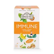 Ahmad Tea Immune Herbal Infusion 20 Count Ginger Turmeric Vitamin C Tea Bags