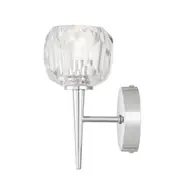 Zaha 1 Light Wall Lamp Chrome & Crystal - ZAHA WB1-CHCR