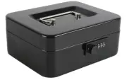 Medium Steel Cash Box Safe with Combination Lock Kids Money Safe Box Organizer