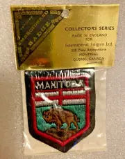 Vintage Canada Patch Shield Style BUFFALO BISON MANITOBA Canadian Province