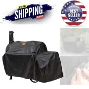Oklahoma Joe’s Highland Offset Smoker Cover Weather Resistant Heavy-Duty Poly...